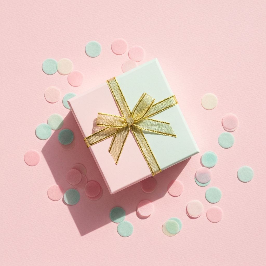 Paket kado ulang tahun My Scoop ID berisi stationery set lucu dengan pita satin pink